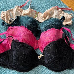Heidi Klum Mon Coeur (1) and Sabina lace bras (3) - 34DD